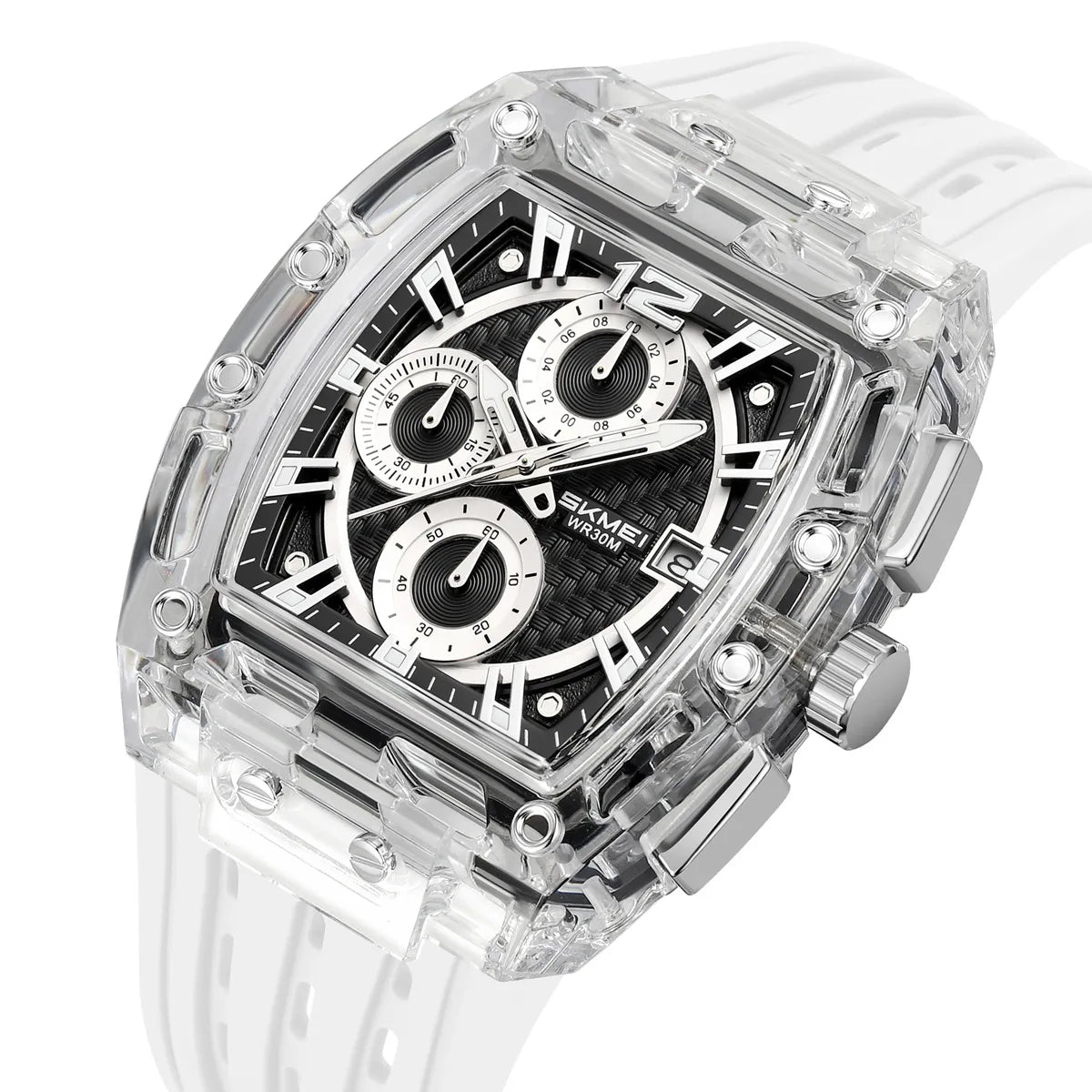SKMEI 2606 Sport Chronograph Watch - White
