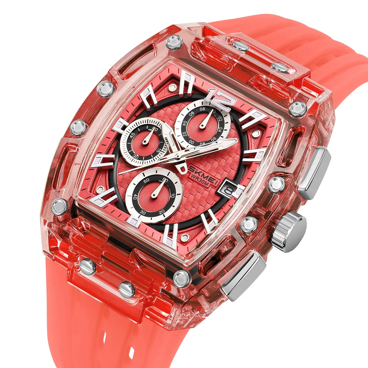 SKMEI 2606 Sport Chronograph Watch - Red