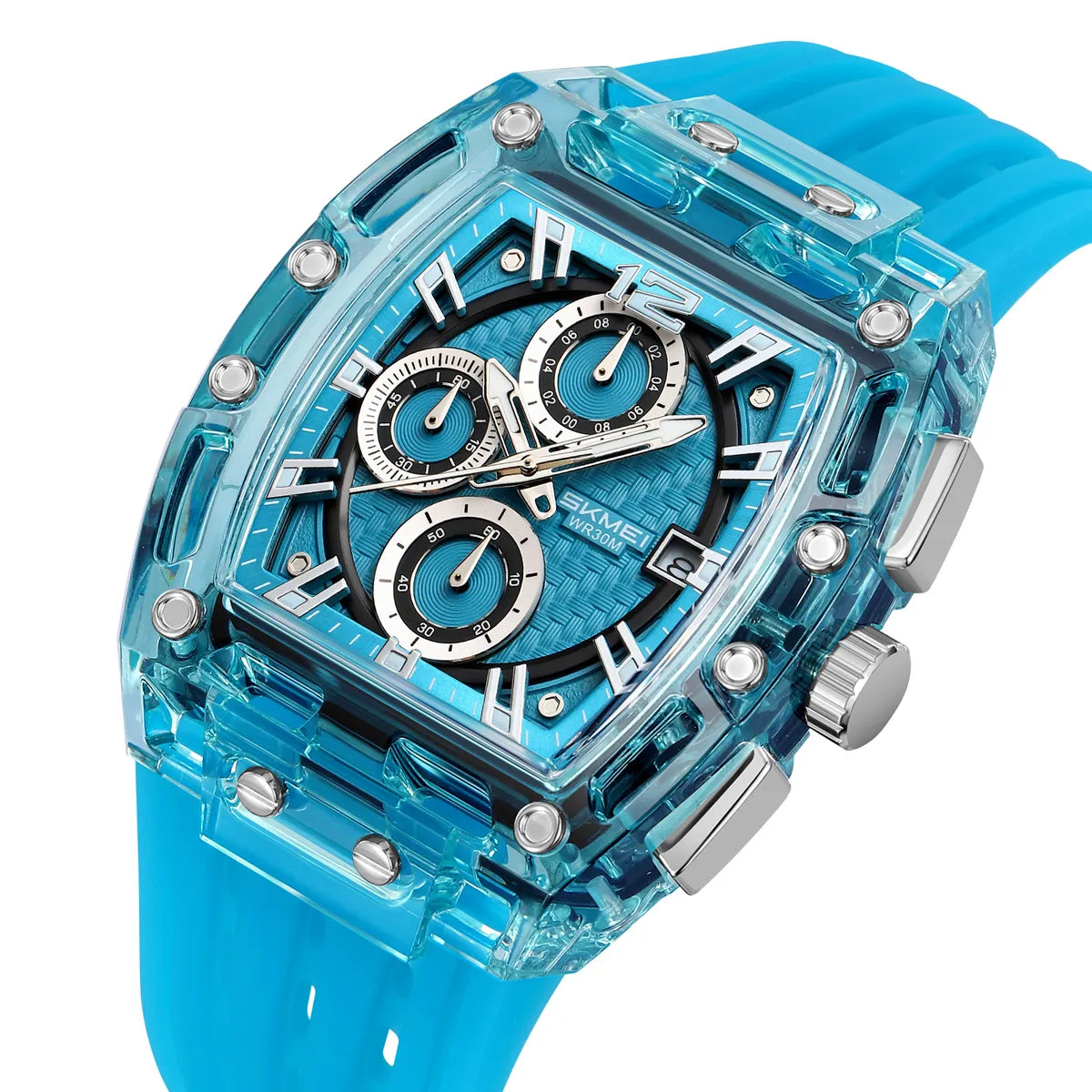 SKMEI 2606 Sport Chronograph Watch - Blue