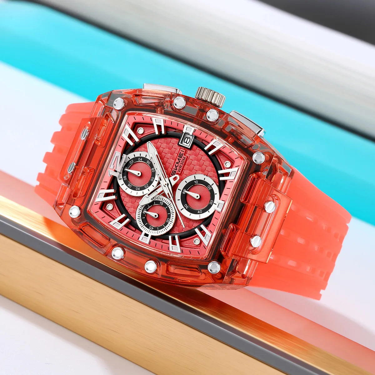 SKMEI 2606 Sport Chronograph Watch - Red