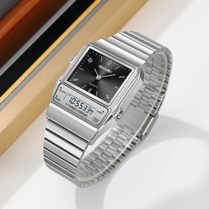 SKMEI 2632 Analog Digital Watch - Silver/Black