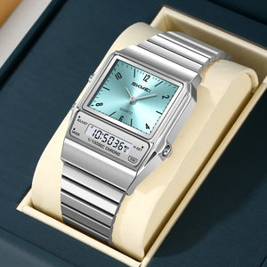 SKMEI 2632 Analog Digital Watch - Silver/Blue