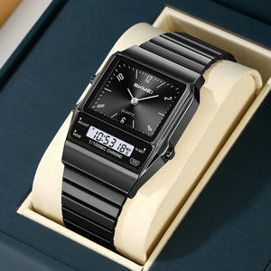 SKMEI 2632 Analog Digital Watch - Black/Black