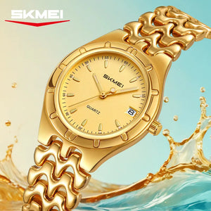 SKMEI 2637 Women Quartz Watch - Gold/Gold