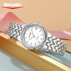 SKMEI 2637 Women Quartz Watch - Silver/Silver
