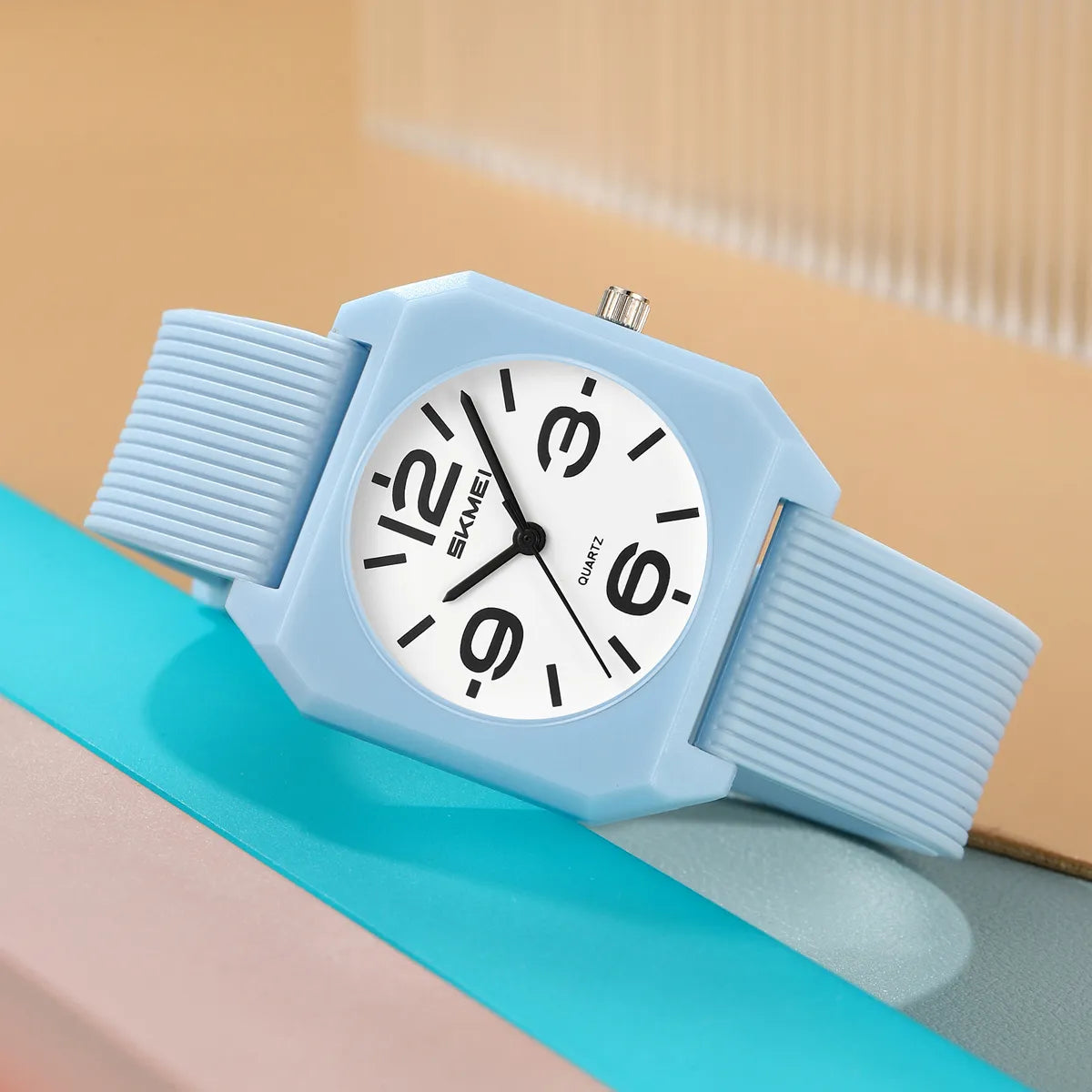 SKMEI 2642 Casual Quartz Watch - LightBlue