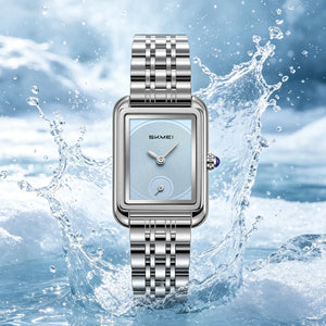 SKMEI 2670 Women Down Second Quartz Watch - Silver/Blue