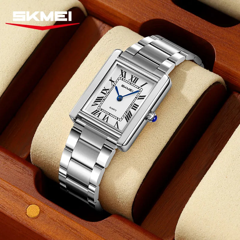SKMEI 2735 Women Elegant Quartz Watch - silver-steel