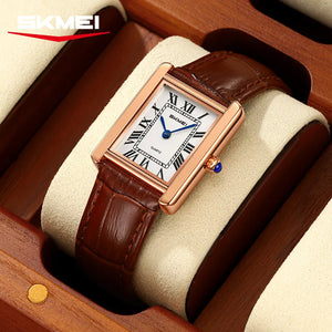 SKMEI 2735 Women Elegant Quartz Watch - rosegold/brown