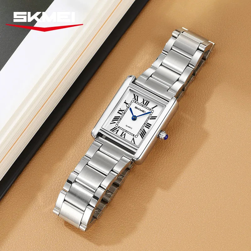 SKMEI 2735 Women Elegant Quartz Watch - silver-steel