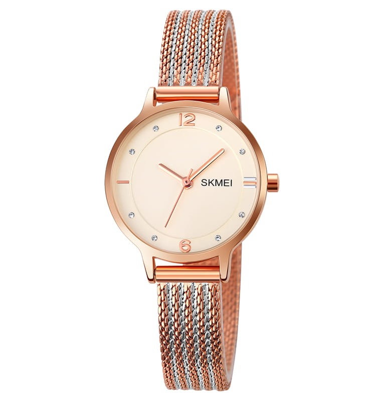SKMEI - 1874 - Women Stainless Steel Quartz Watch - rose gold image 1