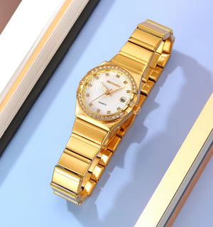 Skmei - 2342 - Women Stainless Steel Quartz - Golden image 2