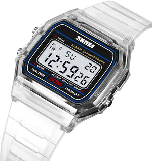 Skmei - 2056 - Women Neon Clear Digital Watch - White image 3