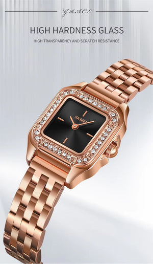 Skmei - 2181 - Women Stainless Steel Watch - RoseGold image 3