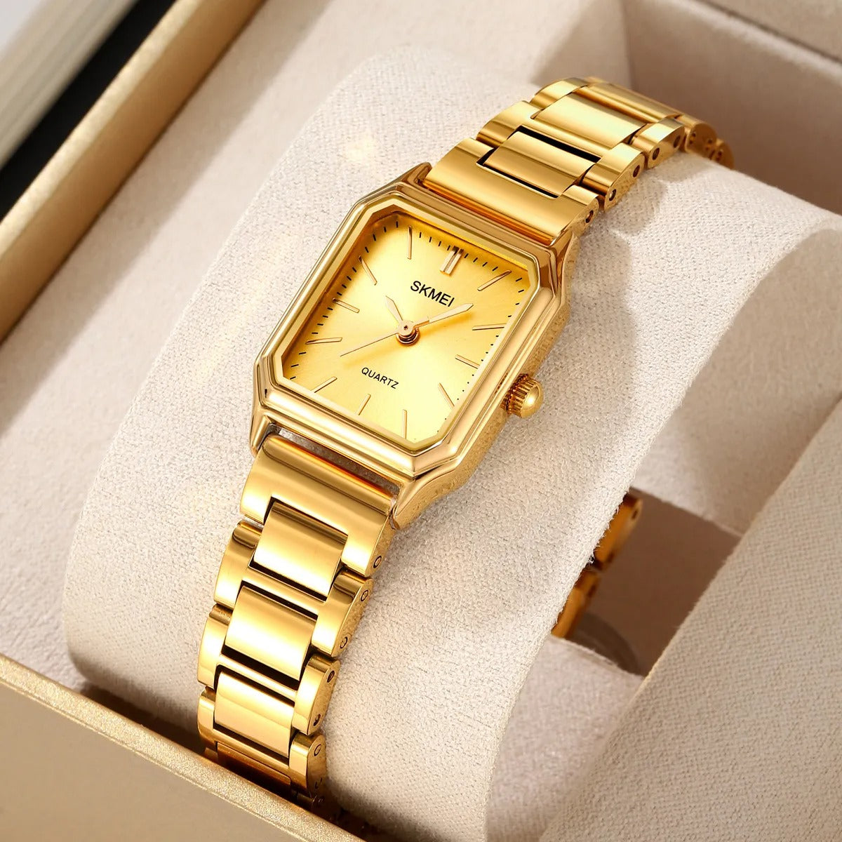 Skmei - 2237 - Women Stainless Steel Quartz - Gold image 1