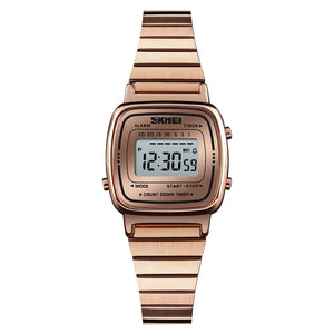 Skmei - 1901 - Women Minimal Square Watch - RoseGold-Steel image 0