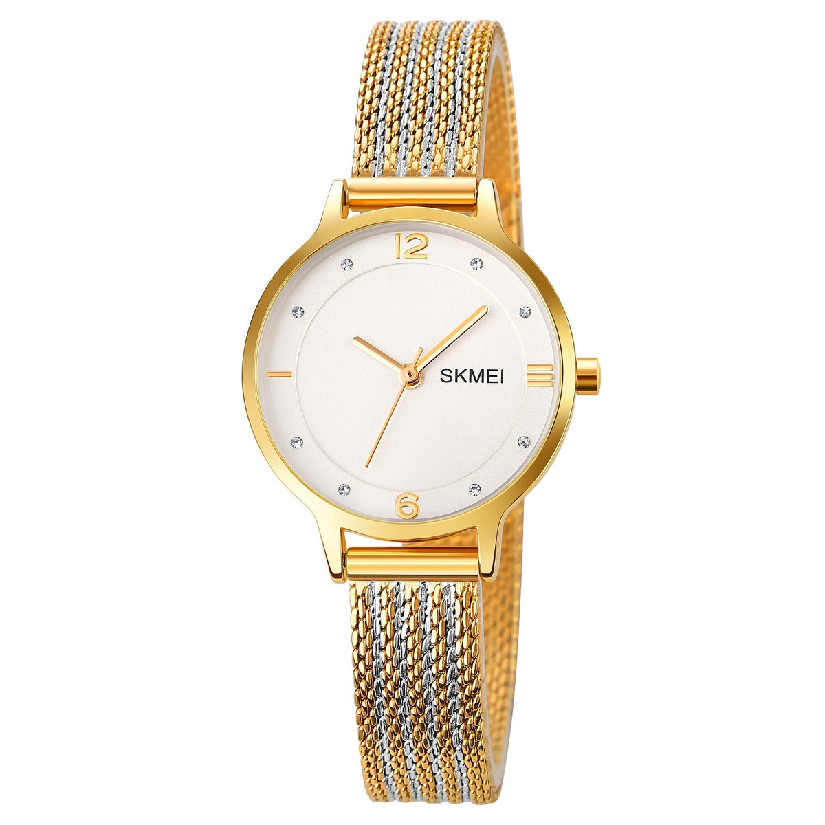 SKMEI - 1874 - Women Stainless Steel Quartz Watch - gold image 1