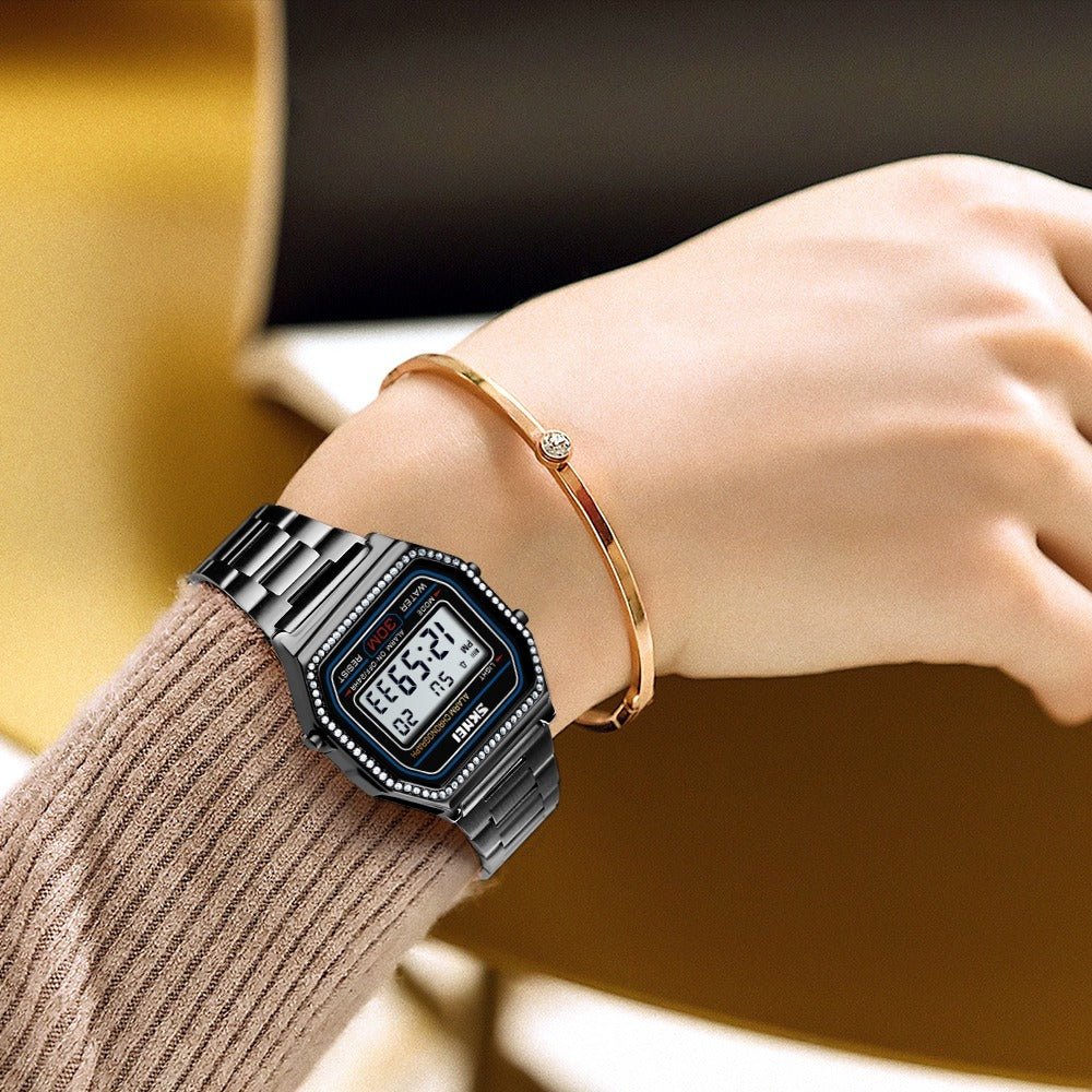 Skmei - 1474 - Digital Women Watch - Black image 1