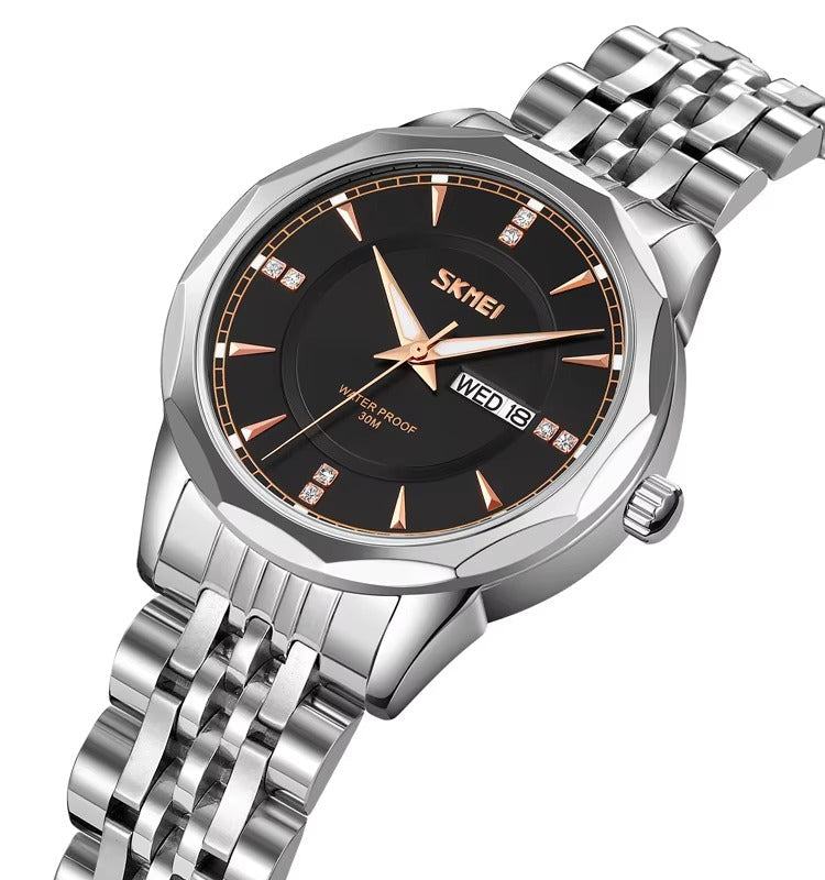 Skmei - 9264 - Women Stainless Steel Quartz - Silver/Black image 0
