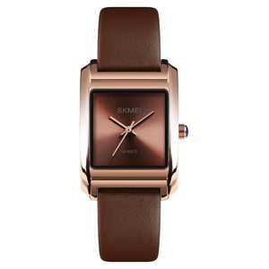 SKMEI - 1432 - Women Luxury Leather Quartz Watch - BROWN image 0