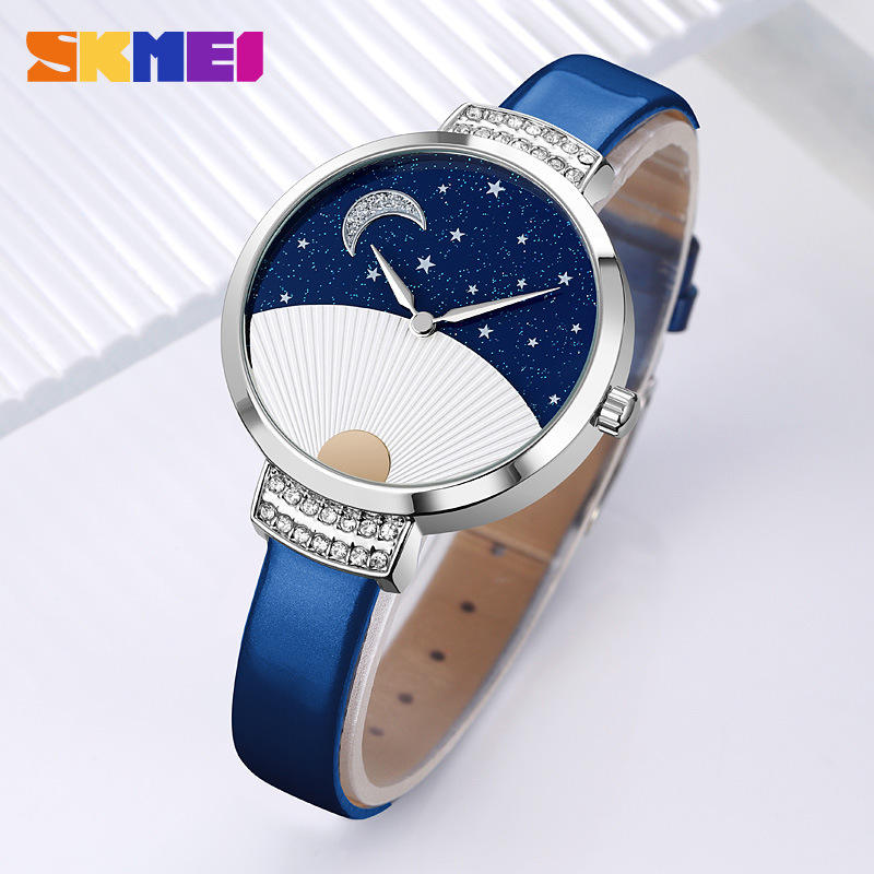 SKMEI 9279 Women Elegant Quartz Watch - Blue