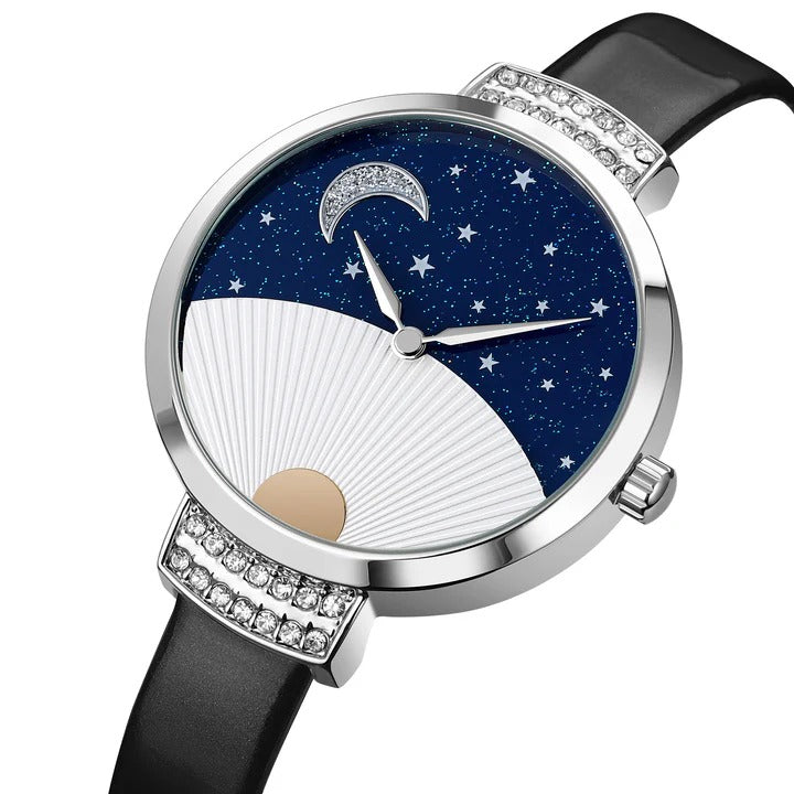 SKMEI 9279 Women Elegant Quartz Watch - Black