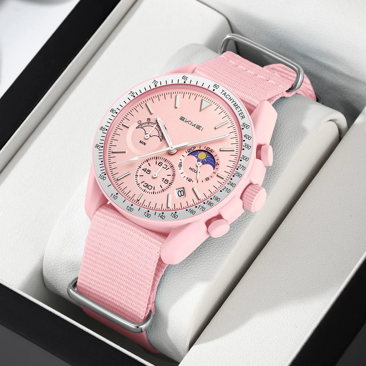 SKMEI 9392 Women Quartz Chronograph Watch - Pink
