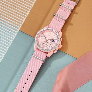 SKMEI 9392 Women Quartz Chronograph Watch - Pink