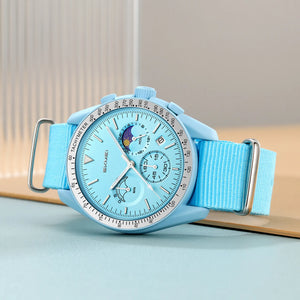 SKMEI 9392 Women Quartz Chronograph Watch - Blue