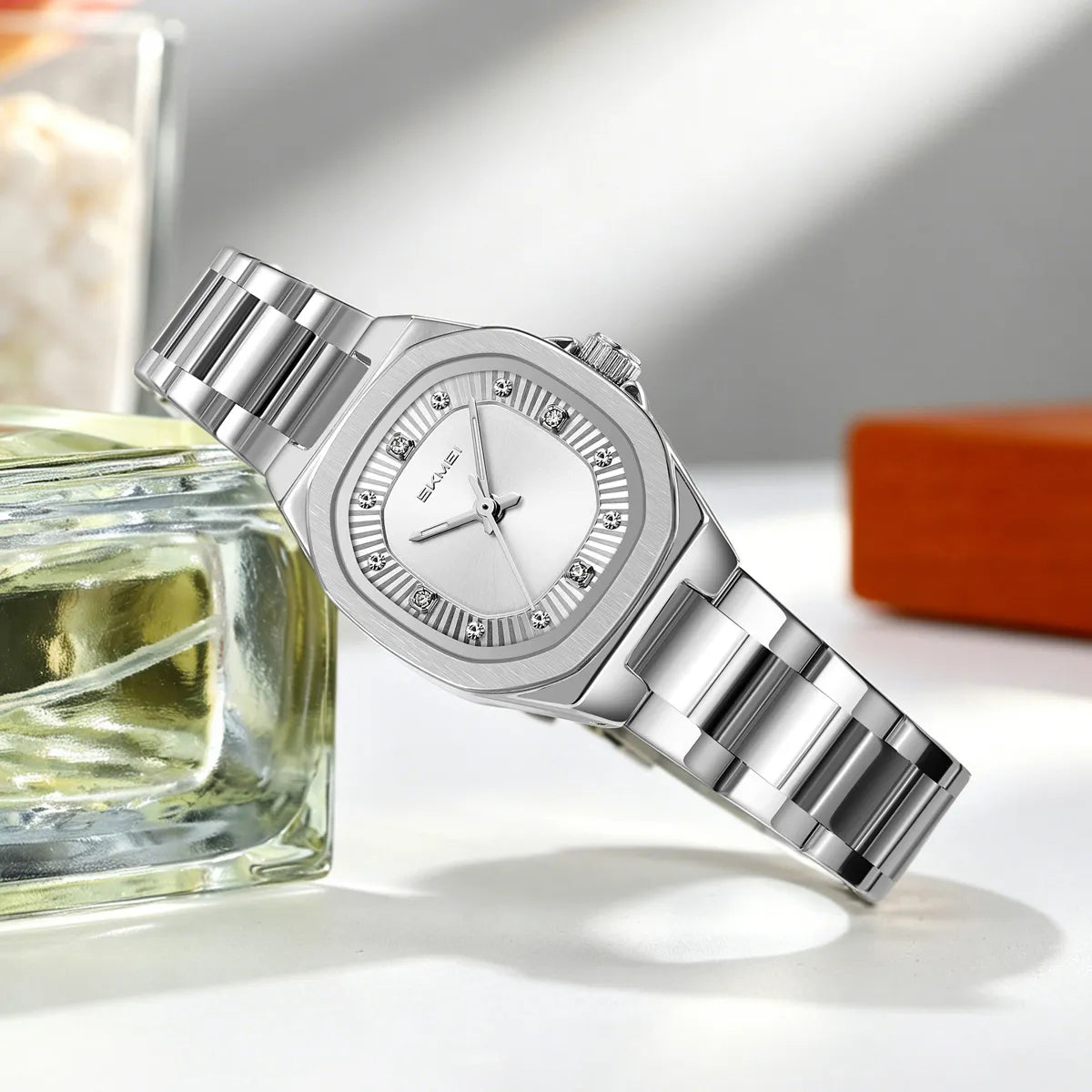 SKMEI 9408 Women Elegant Quartz Watch - silver/silver