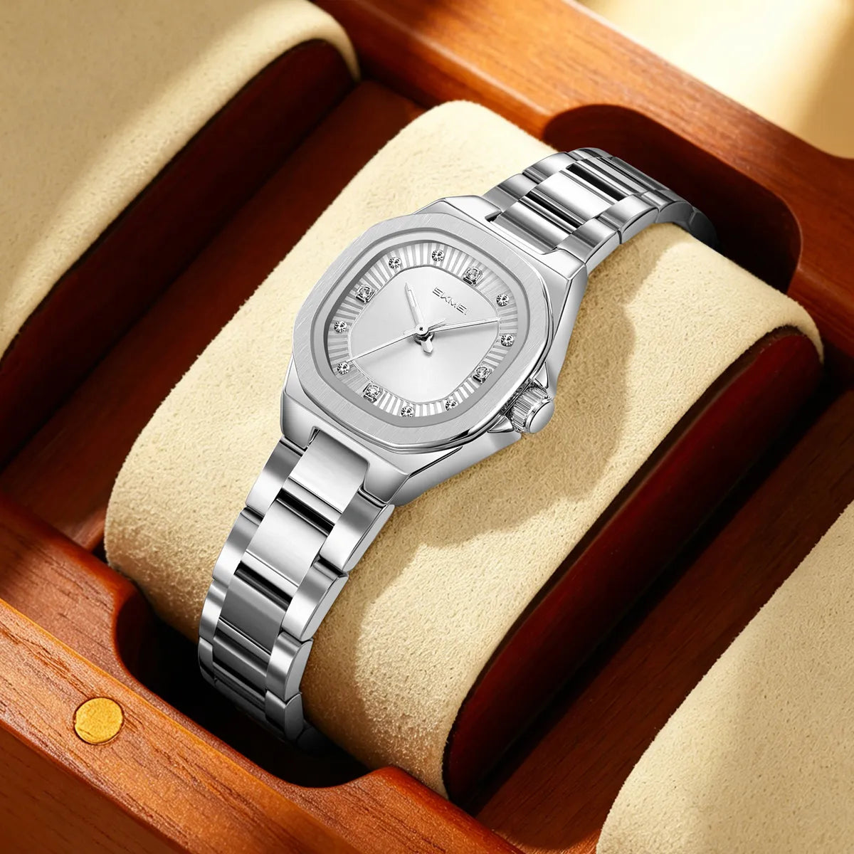 SKMEI 9408 Women Elegant Quartz Watch - silver/silver