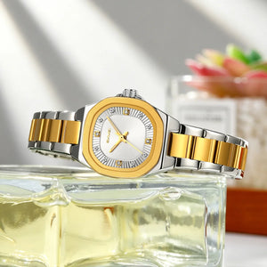 SKMEI 9408 Women Elegant Quartz Watch - silver/gold-silver