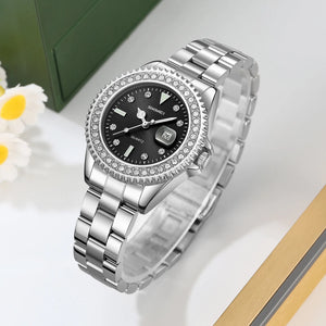 SKMEI 9416 Women Quartz Watch - Silver/Black
