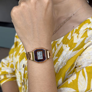 Skmei 1415 - Women Digital Stainless Steel Water Resistant - rose gold image 2