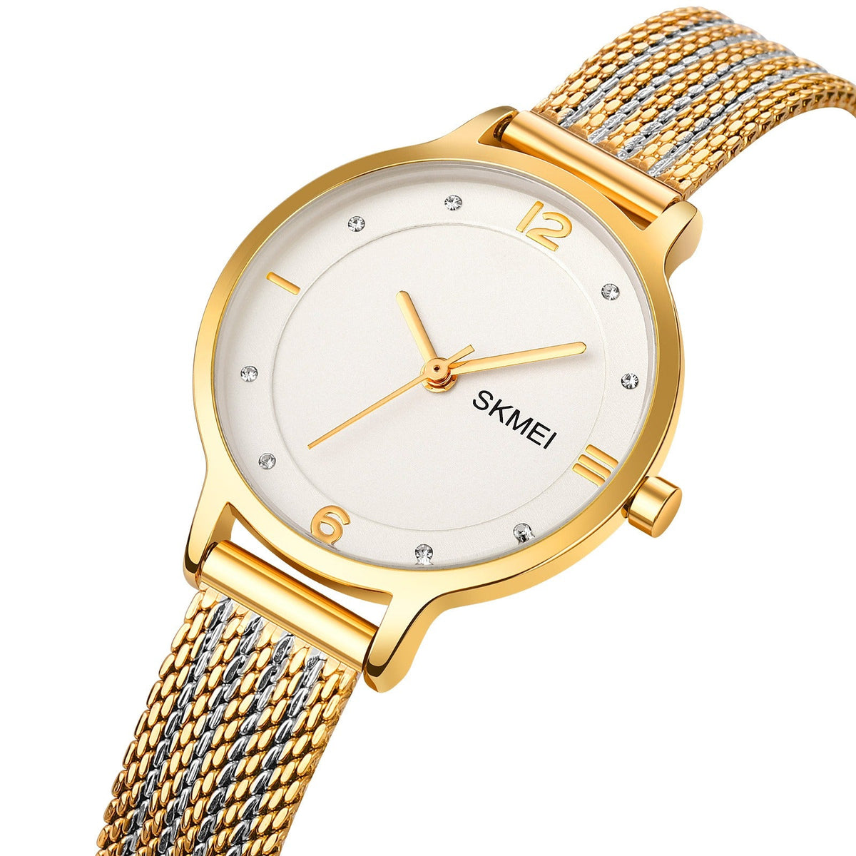 SKMEI - 1874 - Women Stainless Steel Quartz Watch - gold image 0