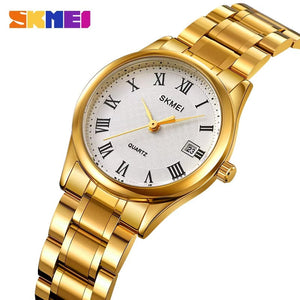 SKMEI - 2178 - Women Stainless Steel High Quality Luxury Watch - gold image 1
