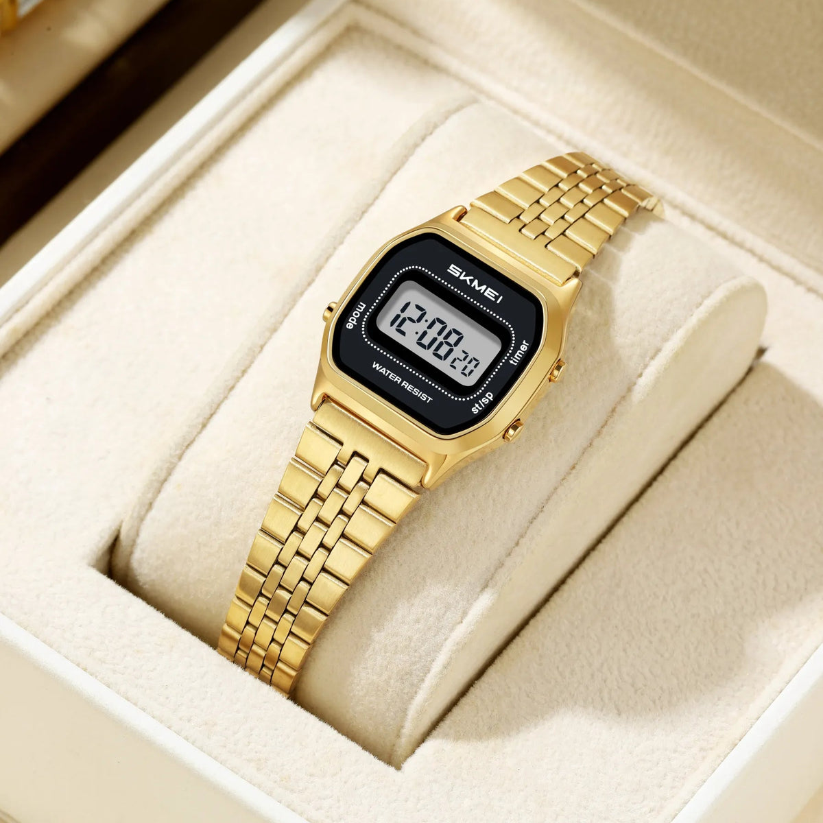 SKMEI 2651 Women Elegant Digital Watch - gold