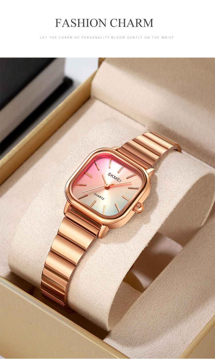 SKMEI - 2190 - Women Waterproof Luxury Stainless Steel - rose gold image 3