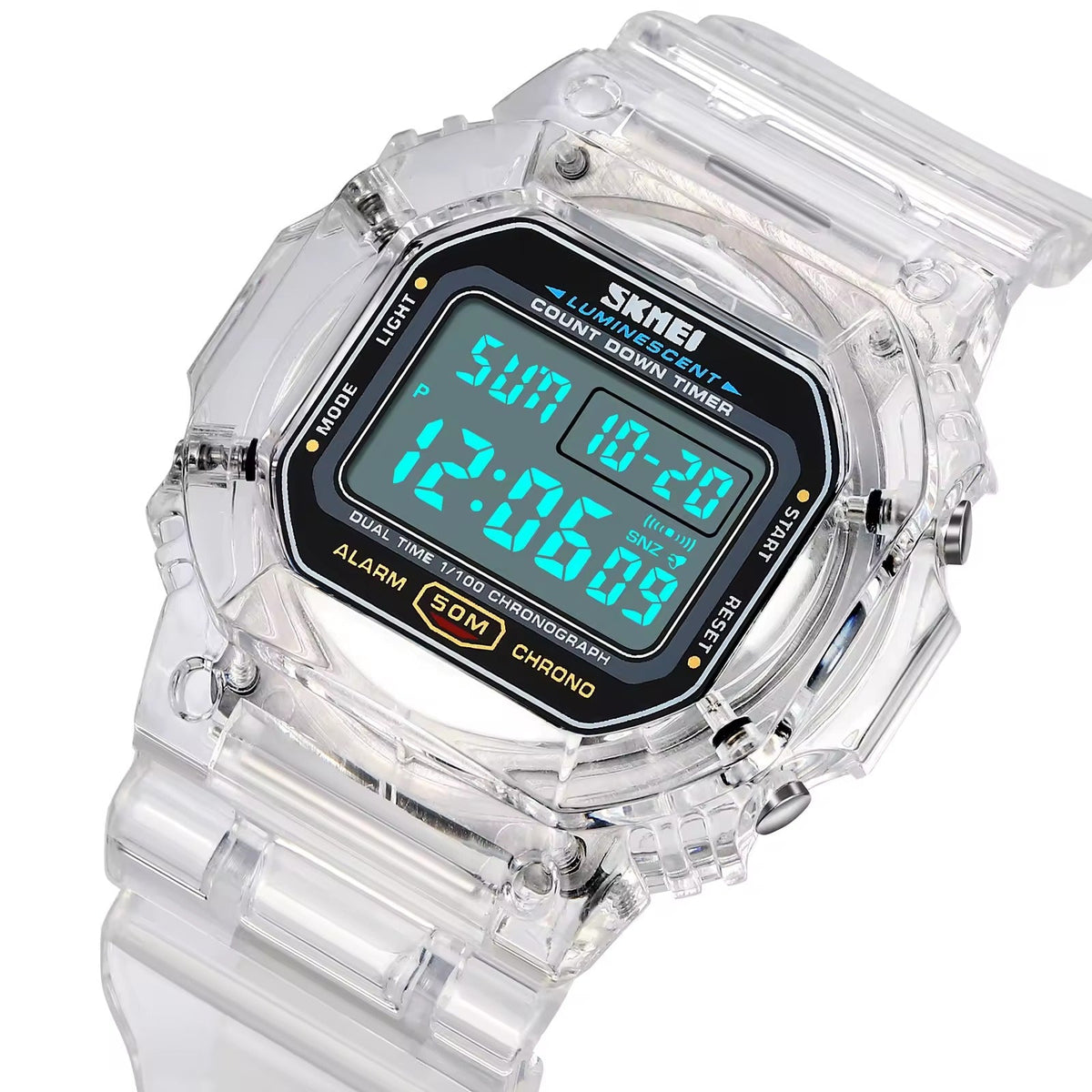 SKMEI - 1999 - High Quality Luxury Watch - White image 1