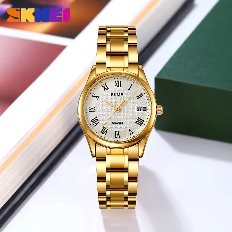SKMEI - 2178 - Women Stainless Steel High Quality Luxury Watch - gold image 0