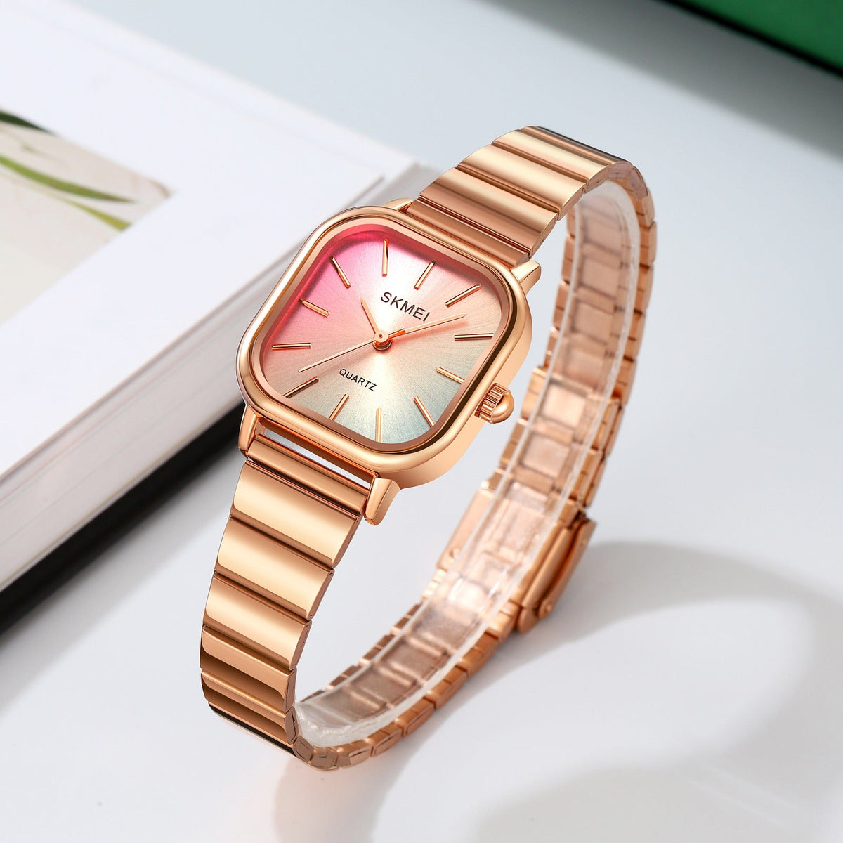 SKMEI - 2190 - Women Waterproof Luxury Stainless Steel - rose gold image 1