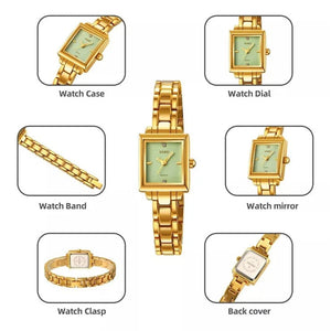 SKMEI - 2315 - Women Vintage Quartz Watch - gold image 4