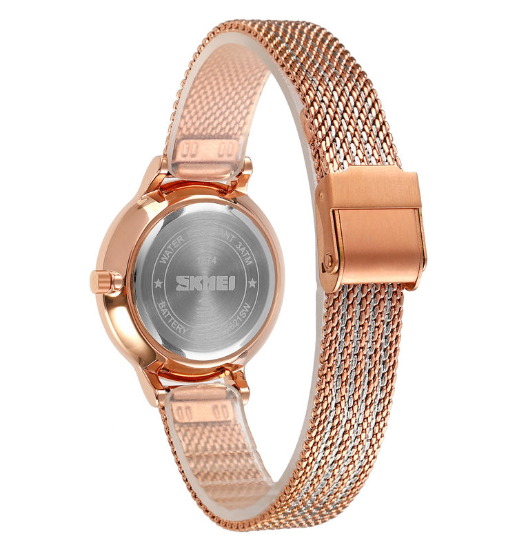 SKMEI - 1874 - Women Stainless Steel Quartz Watch - rose gold image 2