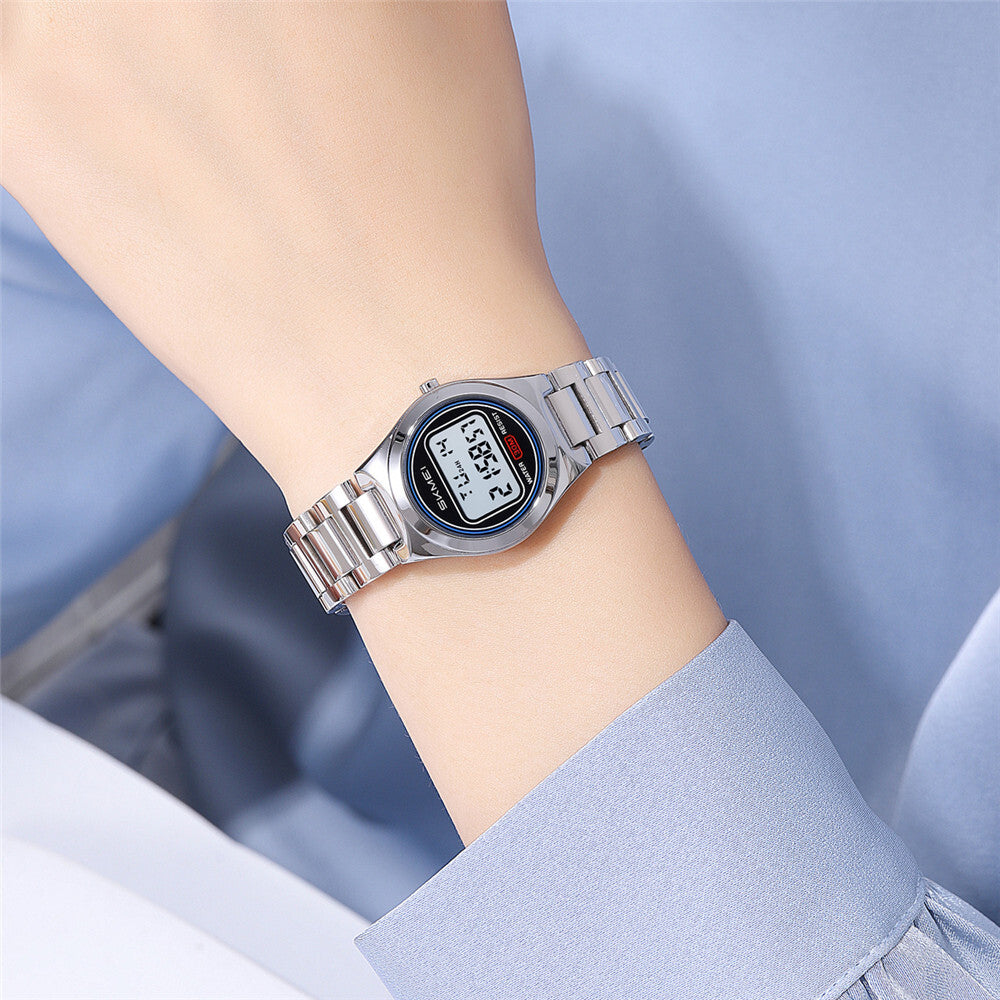 SKMEI - 2334 - Women Digital Stainless Steel Watch - silver image 2