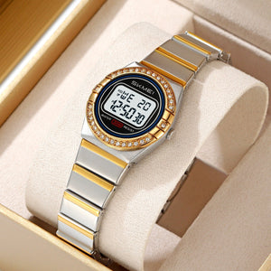 SKMEI - 2446 - Women Digital Stainless Steel Watch - gold/silver image 3