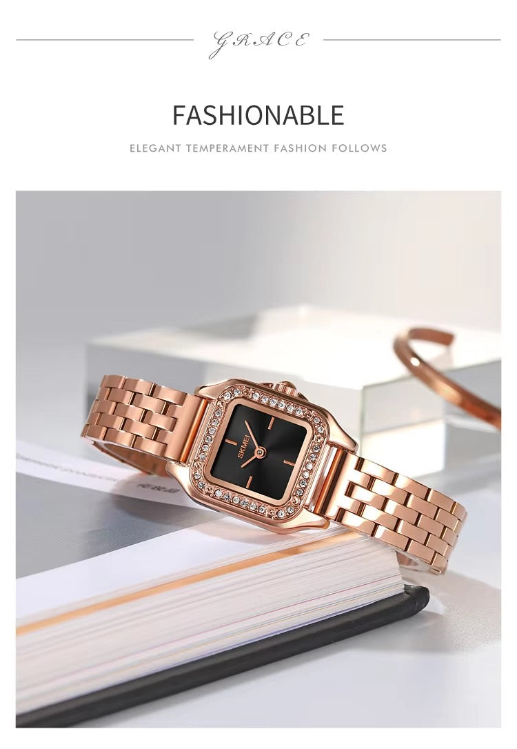 Skmei - 2181 - Women Stainless Steel Watch - RoseGold image 2