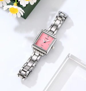 SKMEI - 2315 - Women Vintage Quartz Watch - silver/pink image 3