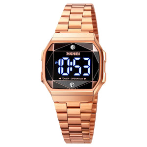 SKMEI - 1797 - Women Digital Touch Screen Electronic LED Watch - rose gold image 1