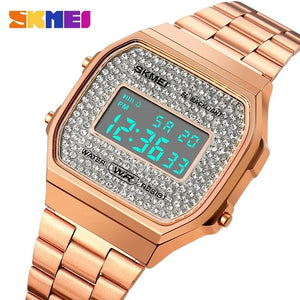 Skmei - 1808 - Digital Women Watch - RoseGold image 1