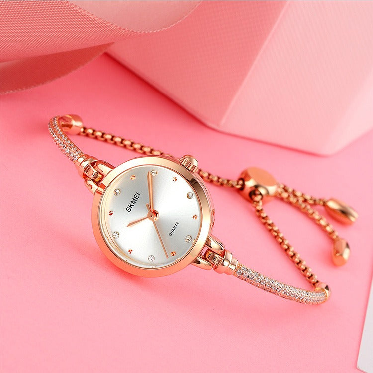 SKMEI - 1805 - Women Stainless Steel Quartz Waterproof Bracelet - silver image 1